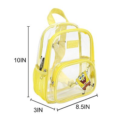 Spongebob Squarepants Open Arms Clear 10-inch Mini Backpack
