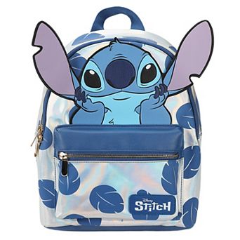 Disney's Stitch Blue Leaves 12.6-inch Mini Backpack