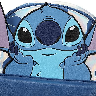 Disney's Stitch Blue Leaves 12.6-inch Mini Backpack