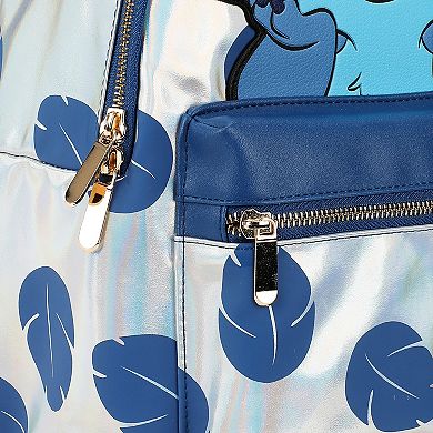 Disney's Stitch Blue Leaves 12.6-inch Mini Backpack