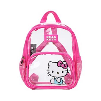 Hello Kitty Sitting Character 11-inch Clear Mini Backpack