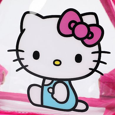 Hello Kitty Sitting Character 11-inch Clear Mini Backpack