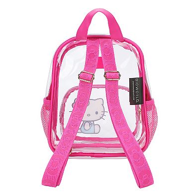 Hello Kitty Sitting Character 11-inch Clear Mini Backpack