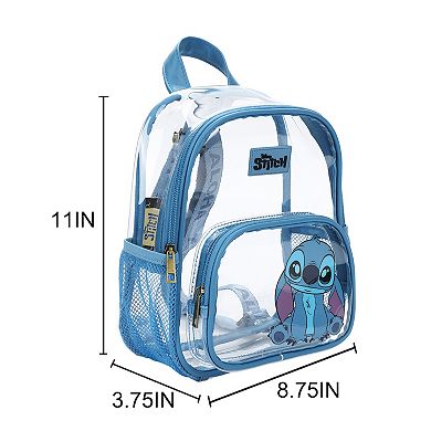 Disney's Lilo & Stitch Curious Pose 11-inch Clear Mini Backpack