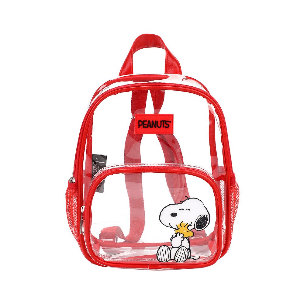 Peanuts Snoopy & Woodstock Clear 10-inch Mini Backpack