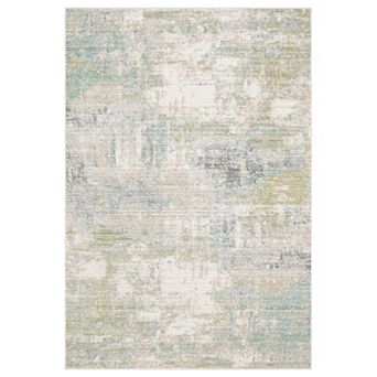 StyleHaven Textural Distressed Abstract Ivory Area Rug