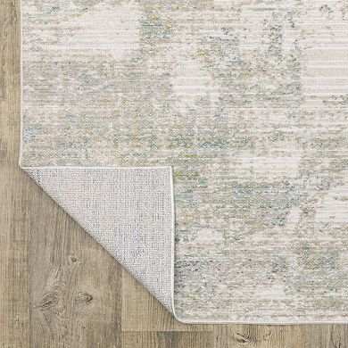 StyleHaven Textural Distressed Abstract Ivory Area Rug
