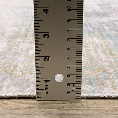 StyleHaven Textural Distressed Abstract Ivory Area Rug