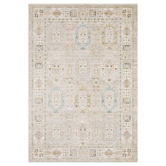 StyleHaven Textural Distressed Traditional Beige Area Rug