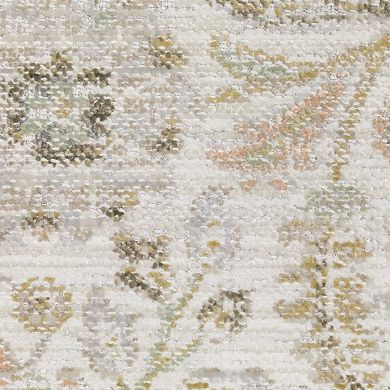 StyleHaven Textural Distressed Traditional Ivory Area Rug