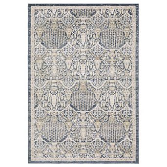 StyleHaven Textural Distressed Traditional Gold Area Rug