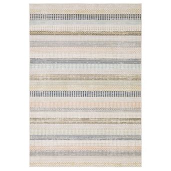 StyleHaven Textural Geometric Thick Striped Area Rug