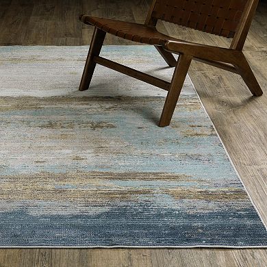 StyleHaven Textural Distressed Ombre Area Rug