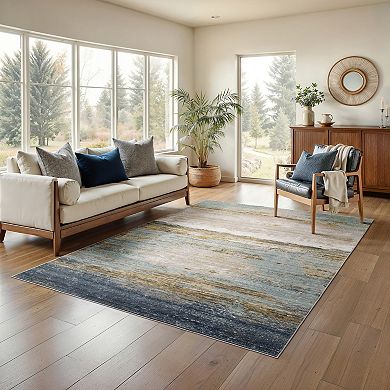 StyleHaven Textural Distressed Ombre Area Rug