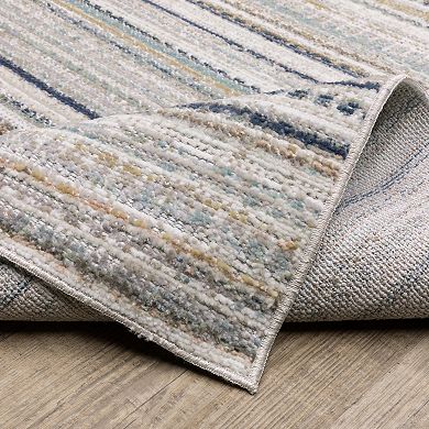 StyleHaven Textural Geometric Striped Area Rug