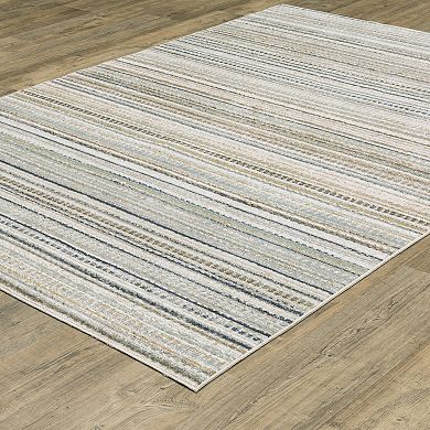 StyleHaven Textural Geometric Striped Area Rug