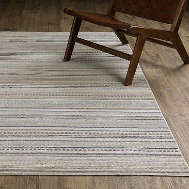 StyleHaven Textural Geometric Striped Area Rug