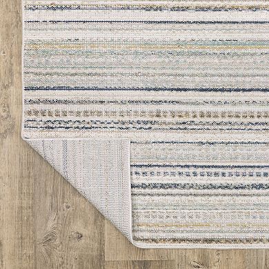 StyleHaven Textural Geometric Striped Area Rug