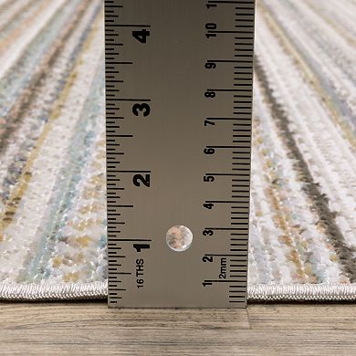 StyleHaven Textural Geometric Striped Area Rug