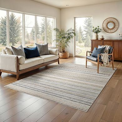 StyleHaven Textural Geometric Striped Area Rug