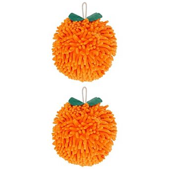 2 Packs Cute Cartoon Chenille Hand Towels Soft Absorbent Towel 5" x 6"