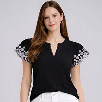 Hunter Embroidered Top