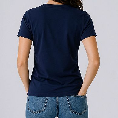 Navy Shimmering Stars Tee