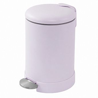 1.2 Gallon Stainless Steel Step Trash Can Soft Close Lid Removable Inner Bucket