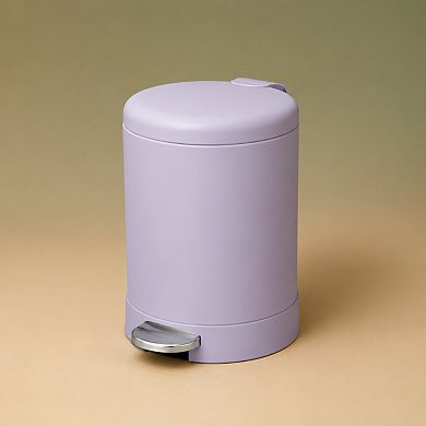 1.2 Gallon Stainless Steel Step Trash Can Soft Close Lid Removable Inner Bucket