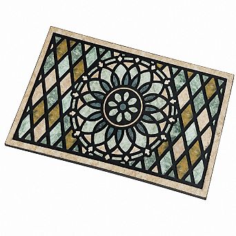 Heavy Duty Non Slip Rubber Welcome Doormat Low Profile Outdoor Entryway Rug