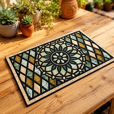 Heavy Duty Non Slip Rubber Welcome Doormat Low Profile Outdoor Entryway Rug