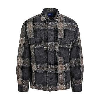 Jack And Jones Mens Bouclé Regular Long-Sleeved Shirt