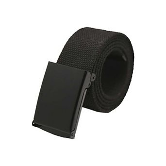 Unisex Canvas Belt Web Adjustable Holeless Slide Buckle Metal Tip End