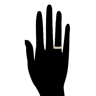 Rivka Friedman 18K Gold Plated Bezel Set CZ Eternity Band