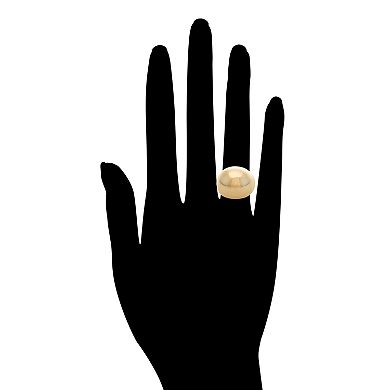 Rivka Friedman 18K Gold Plated Polished Bubble Statement Ring