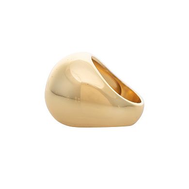 Rivka Friedman 18K Gold Plated Polished Bubble Statement Ring