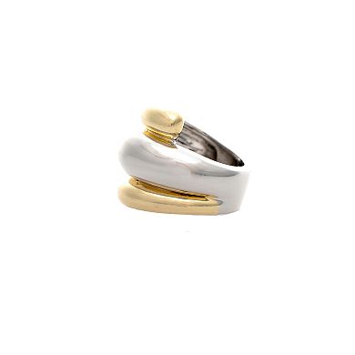 Rivka Friedman Two-Tone Polished Layered Band Ring