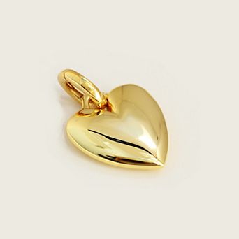 PUFFY HEART NECKLACE PENDANT ONLY