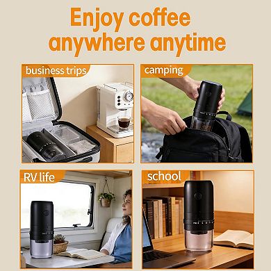 Electric coffee grinder, adjustable coffee grinder from coarse to fine grinding,