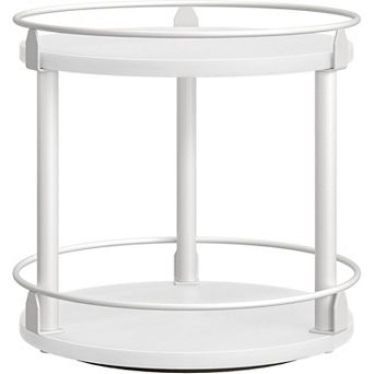 Lazy Susan Organizer, Rotating Spice Rack, 2 tier Spice Turntable Organizer