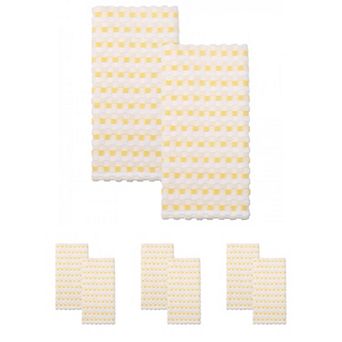 Checkered Plaid Cotton Hand Towel 29x13 in 3D Jacquard Soft Absorbent Towel for Home