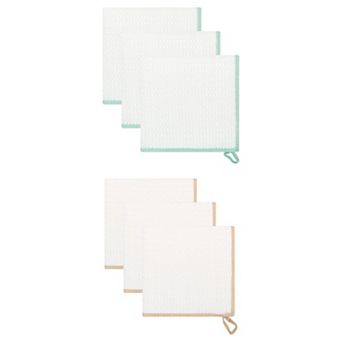6 Packs Wood Fiber Super Absorbing Cloths for Washing Dishes, Reusable Kitchen Towel 12" x 12"