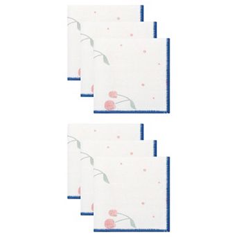 6 Packs Reusable Swedish Kitchen Dish Cloths, Cute Patterned Towels Quick Dry Kitchen Rags 12"x12"