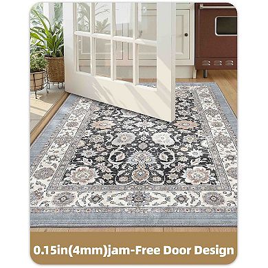 BOGASYL Vintage 3 Piece Non Slip Kitchen Rug Set
