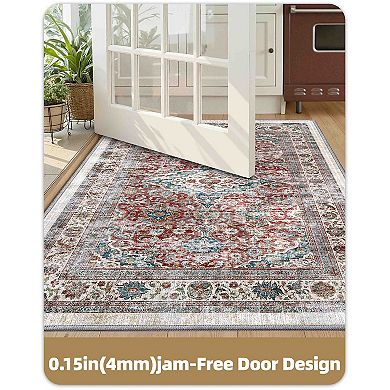 BOGASYL Vintage 3 Piece Non Slip Kitchen Rug Set