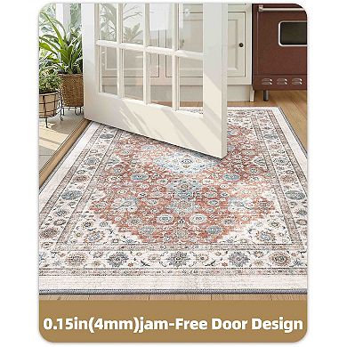 BOGASYL Vintage 3 Piece Non Slip Kitchen Rug Set