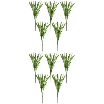 10 Packs Artificial Wheat Stems 15.7" Realistic Faux Wheat Ears Stems Plastic Grain Plants for Decor