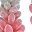Deep Pink Leaf Beige