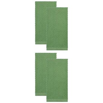 4 Packs Solid Color Cotton Kitchen Towels Pure Cotton Soft Absorbent Dish Towel 15"x25"
