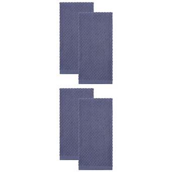 4 Packs Solid Color Cotton Kitchen Towels Pure Cotton Soft Absorbent Dish Towel for Cleaning 15"x25"